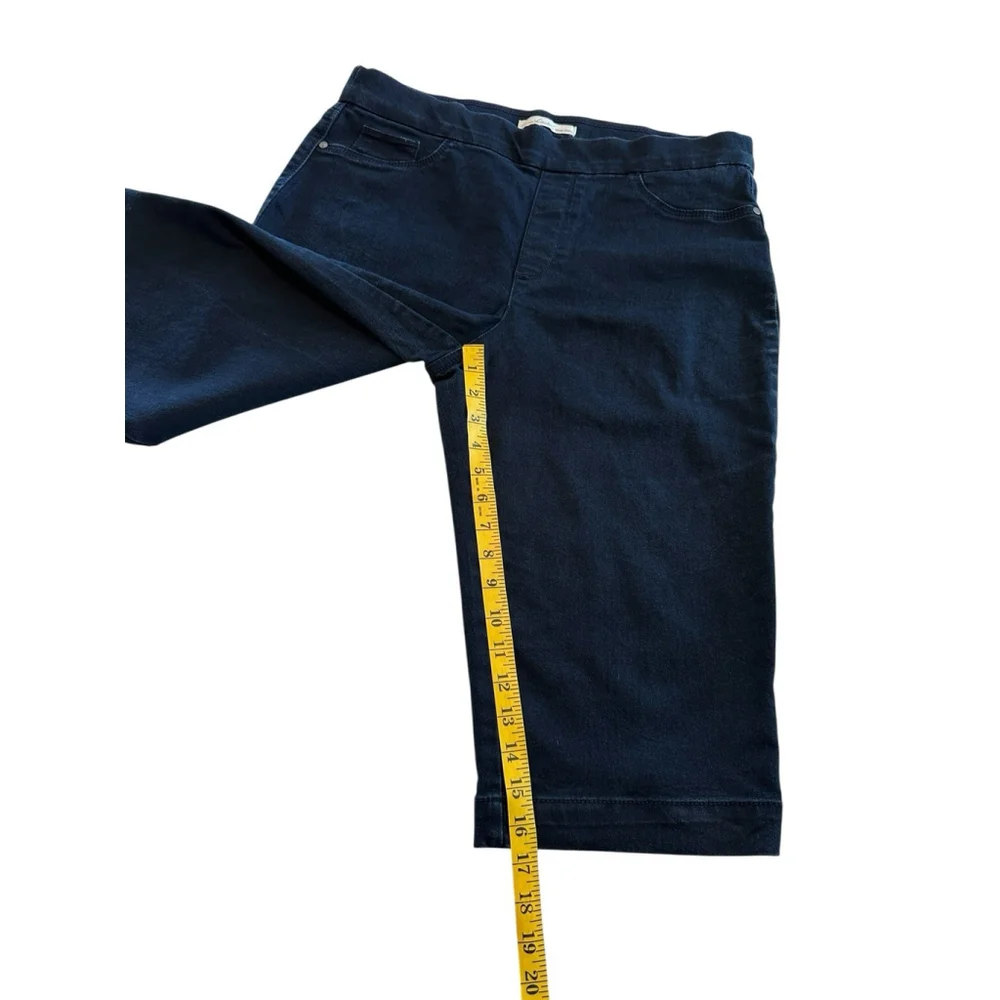 Gloria Vanderbilt Khaki Unltd Capri Pants Women's 14 Blue Stretch Karoline Egypt - Picture 9 of 12